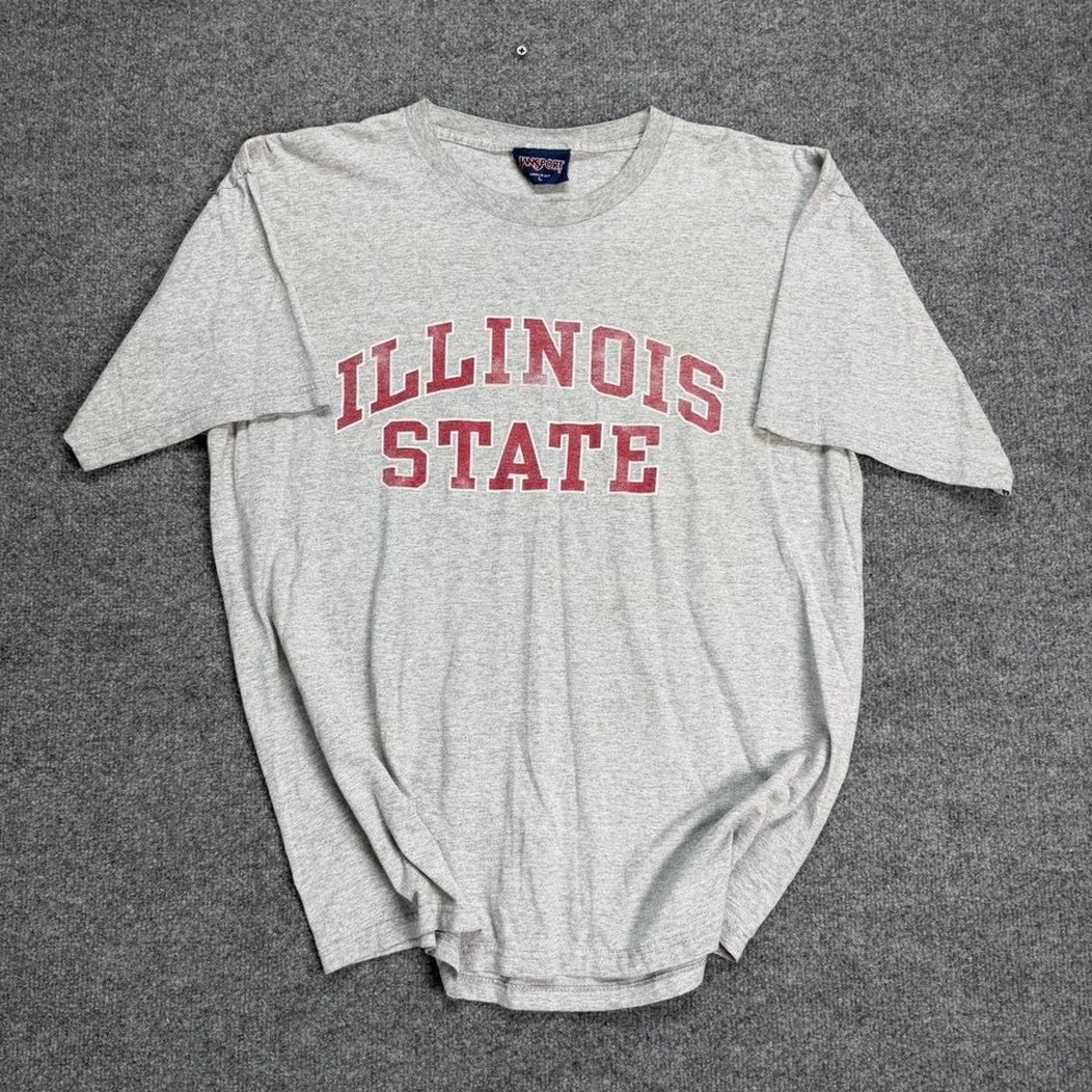 Vintage 90s jansport Illinois state t shirt size men's large